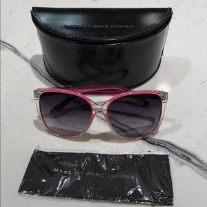 Marc by Marc Jacobs Pink and Clear Sunglasses